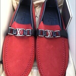 louis vuitton hockenheim loafer burnt orange